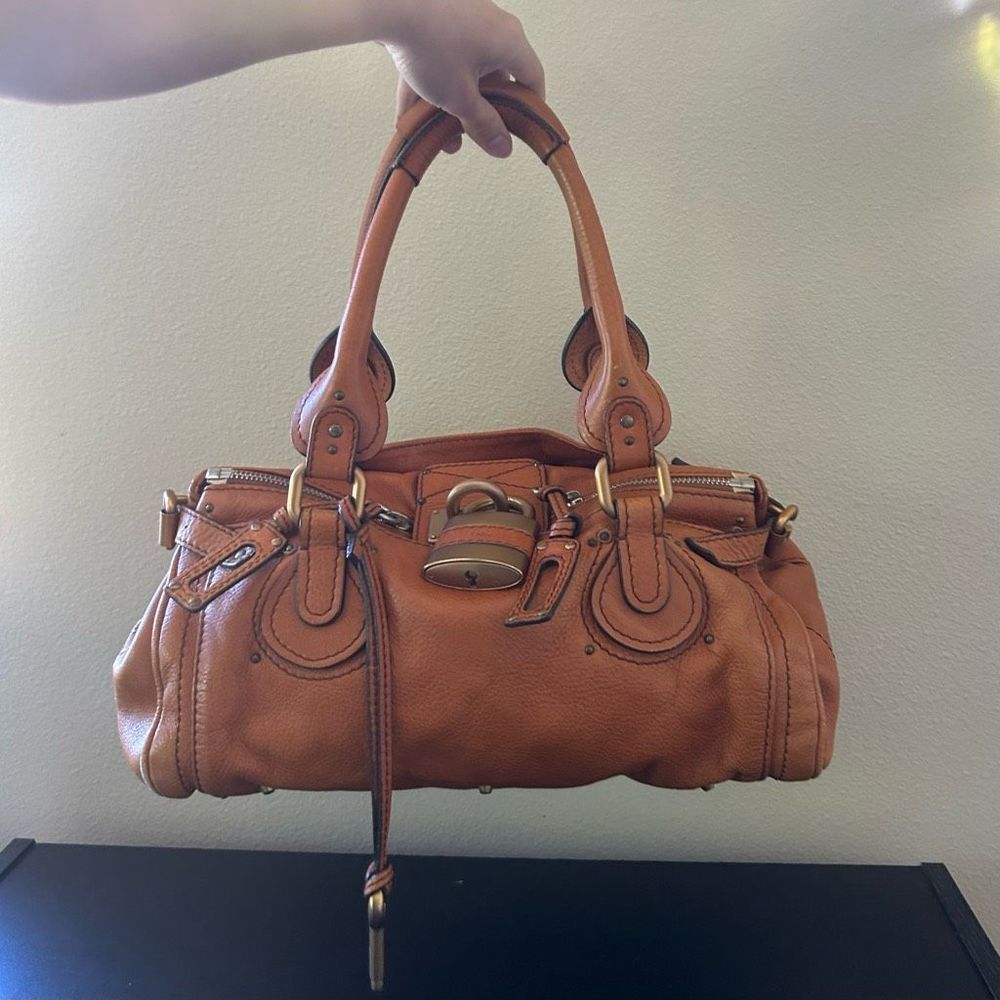 COPY - Authentic Chloe Paddington Leather Handbag Brown